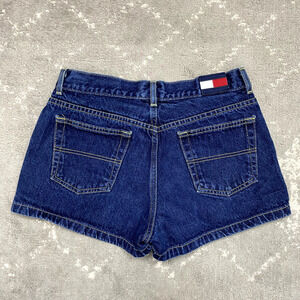 Vintage Y2K Women’s Tommy Hilfiger Jeans Cotton Denim Shorts Size 9 Mid Rise 90s